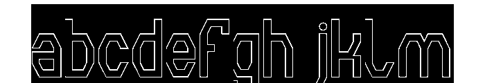 INVISIBLE THOUGHTS-Hollow-Inver FONT
