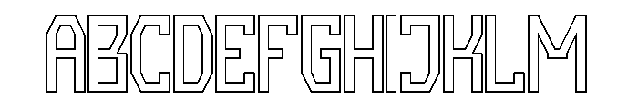 INVISIBLE THOUGHTS-Hollow Font UPPERCASE