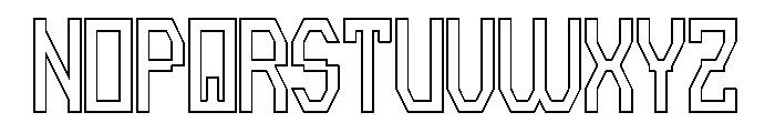 INVISIBLE THOUGHTS-Hollow Font UPPERCASE