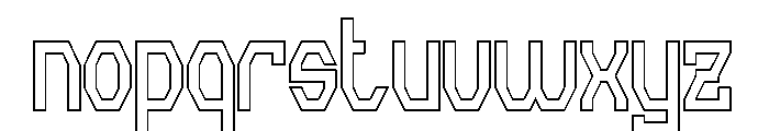INVISIBLE THOUGHTS-Hollow Font LOWERCASE