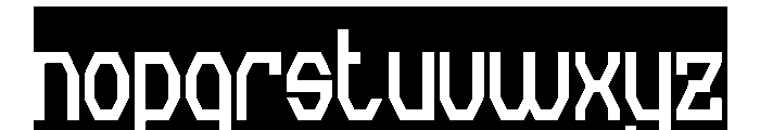 INVISIBLE THOUGHTS-Inverse Font LOWERCASE
