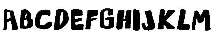 In A Rush Regular Font UPPERCASE