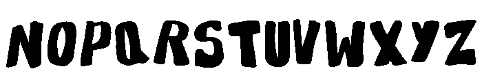 In A Rush Regular Font LOWERCASE