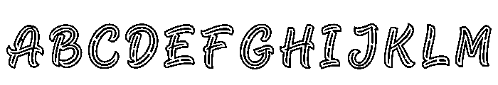 Inas Regular Font UPPERCASE
