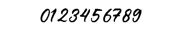 Inclined Font OTHER CHARS