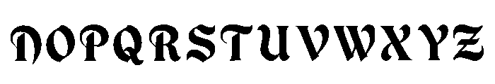Indiana Regular Font UPPERCASE