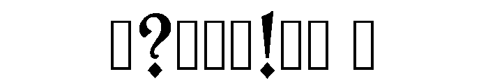 Indic Regular Font OTHER CHARS