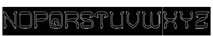 Indigenous People-Hollow-Invers Font UPPERCASE