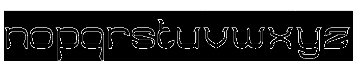 Indigenous People-Hollow-Invers Font LOWERCASE