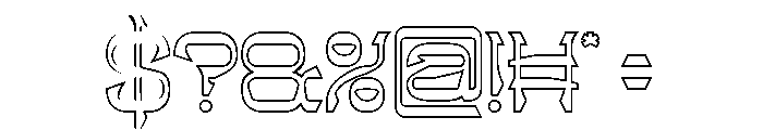 Indigenous People-Hollow Font OTHER CHARS