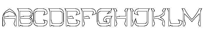 Indigenous People-Hollow Font UPPERCASE