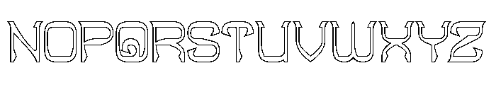 Indigenous People-Hollow Font UPPERCASE