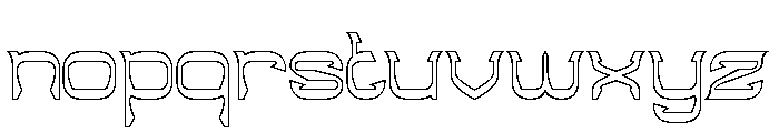Indigenous People-Hollow Font LOWERCASE