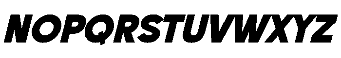 Indigo Blue Italic Font UPPERCASE