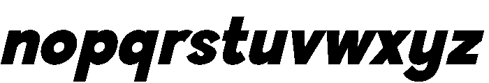 Indigo Blue Italic Font LOWERCASE