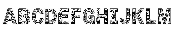 Indus Regular Font UPPERCASE