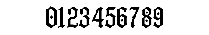 Infernal Gothic Font OTHER CHARS