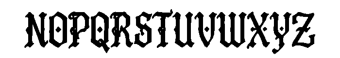 Infernal Gothic Font UPPERCASE