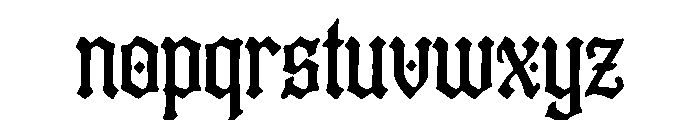 Infernal Gothic Font LOWERCASE