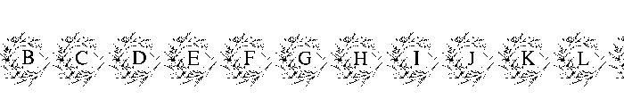 Infinity Bloom Monogram Font UPPERCASE