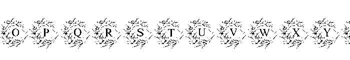 Infinity Bloom Monogram Font UPPERCASE