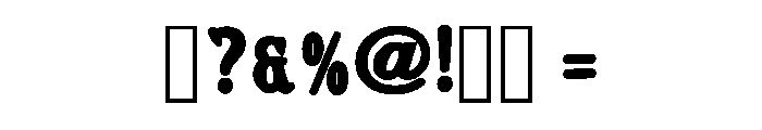 Infinity Jersey Regular Font OTHER CHARS