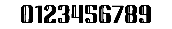 Inflated 3D Outline Font OTHER CHARS