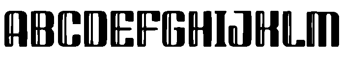 Inflated 3D Outline Font UPPERCASE