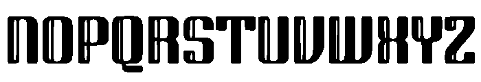 Inflated 3D Outline Font UPPERCASE