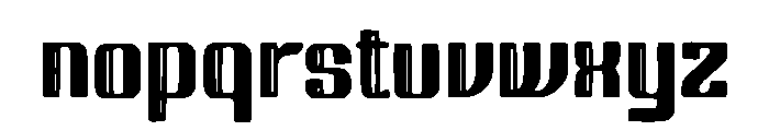Inflated 3D Outline Font LOWERCASE