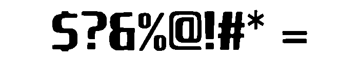 Inflated 3D Font OTHER CHARS