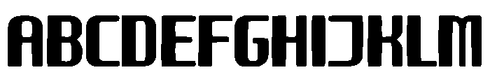 Inflated 3D Font UPPERCASE