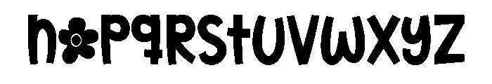 Inflower Bold Font LOWERCASE