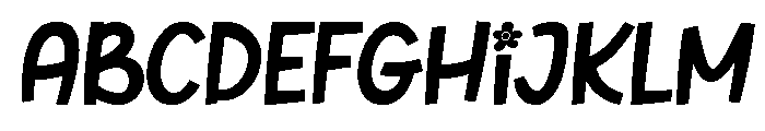 Inflower Italic Italic Font UPPERCASE