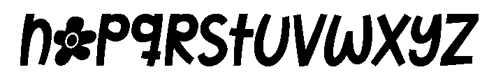 Inflower Italic Italic Font LOWERCASE