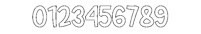 Inflower Outline Font OTHER CHARS