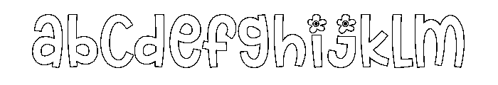 Inflower Outline FONT