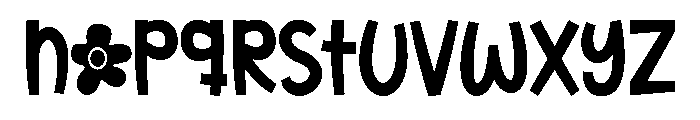 Inflower Font LOWERCASE