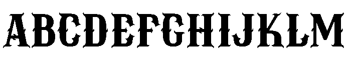 Inhuman Monster Font UPPERCASE