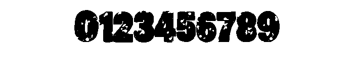 Ink Blood Block Print B Regular Font OTHER CHARS