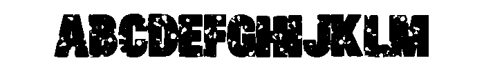Ink Blood Block Print B Regular FONT