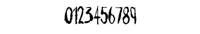 Ink Blot Rough Brush By Regular Font OTHER CHARS