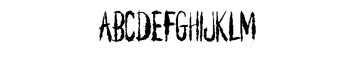 Ink Blot Rough Brush By Regular Font UPPERCASE