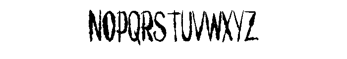 Ink Blot Rough Brush By Regular Font LOWERCASE