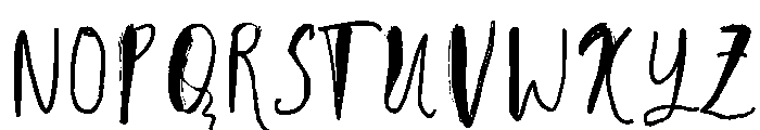 Ink Clover Caps Regular Font LOWERCASE