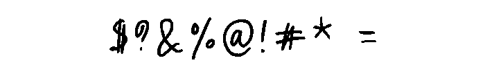 Ink Clover Regular Font OTHER CHARS