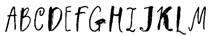 Ink Clover Regular Font UPPERCASE