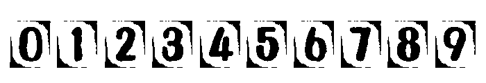Ink District Cutout Font OTHER CHARS