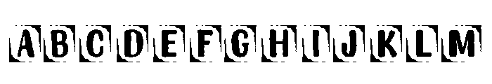 Ink District Cutout Font UPPERCASE