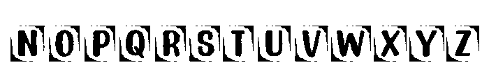 Ink District Cutout Font UPPERCASE
